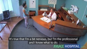 FakeHospital Patient overhears doctor fucking nurse sex