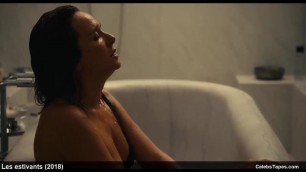 celeb actress Valeria Golino nude & black lingerie in movie