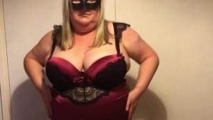 My BBW wife performs hot dance