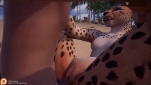 Hot Horny Cheetah Fucks 3 Men Furry Animated &lpar;with sound&sol;cum&rpar;